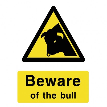 Beware of the Bull Sign