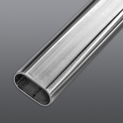 Flat-sided oval tube