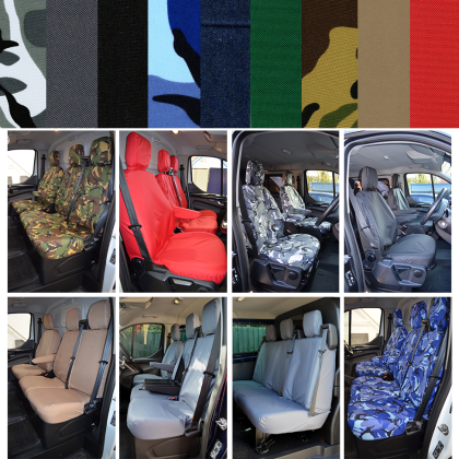 Ford Transit Custom 2013+ Tailored Waterproof Van Seat Covers