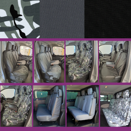 Ford Transit Custom 2023+ Tailored Waterproof Seat Covers