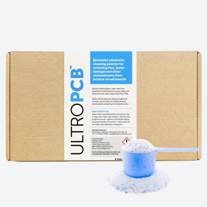 ULTROPCB Concentrated Ultrasonic Cleaning Powder for Flux Removal and Decontamination of PCBs