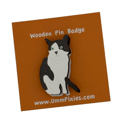 Wooden Pin Badges