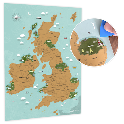 Scratch Off Map - UK and Ireland