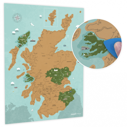 Scratch Off Map - Scotland