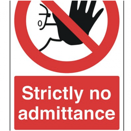 Strictly No Admittance