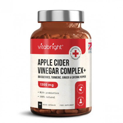 Apple Cider Vinegar Complex with Inulin, Probiotics, Turmeric, Ginger & Cayenne Pepper