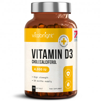 Vitamin D3 4000 IU Cholecalciferol 425 Softgels (14 month supply)
