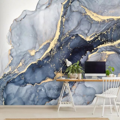Beautiful Blue Wallpaper Mural