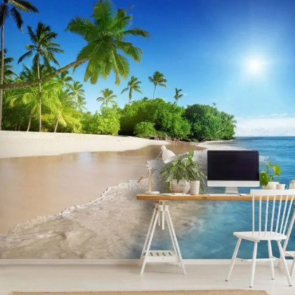 Caribbean Palms Wallpaper Mural