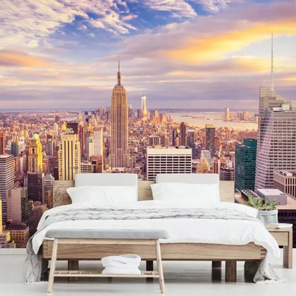 Midtown Manhattan Sunset Wallpaper Mural