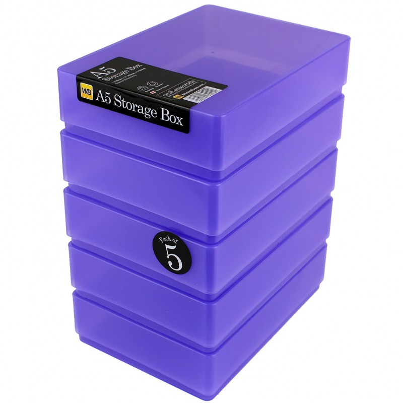 Westonboxes A4 Transparent Plastic Craft Storage Boxes With Lids