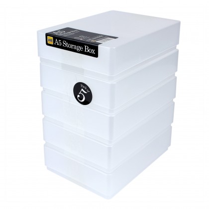 Weston A6 Plastic Storage Box 5Pk 