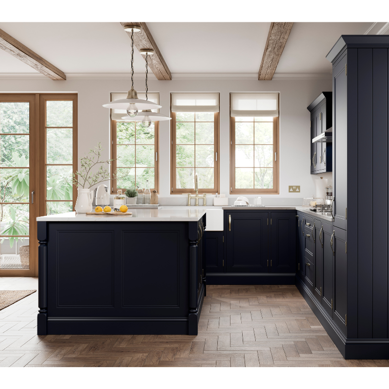 Inframe Shaker Inframe Shaker Kitchen in Navy Blue - Made in Britain